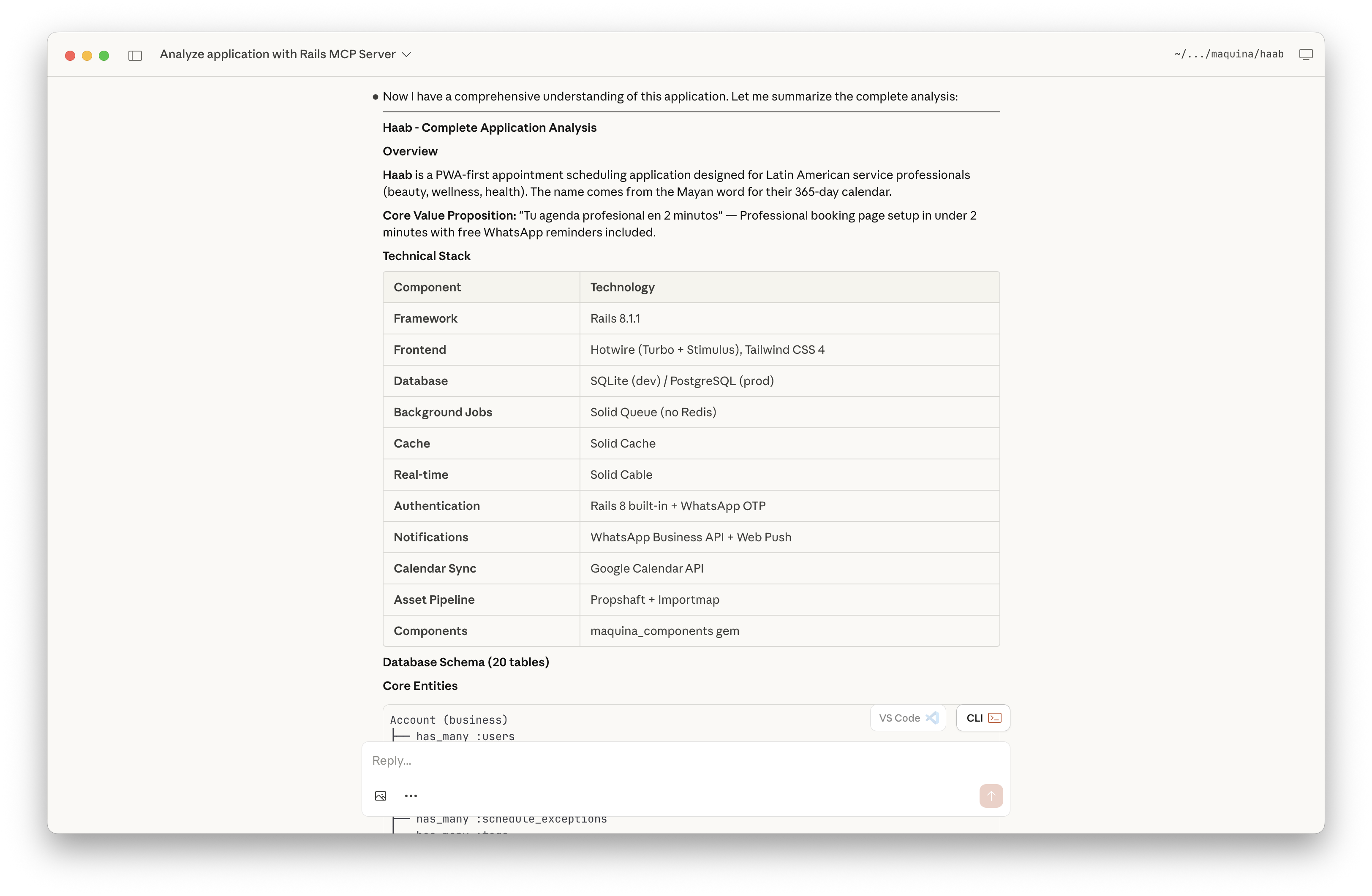 Maquina Components demo application showing cards, tables, and form elements
