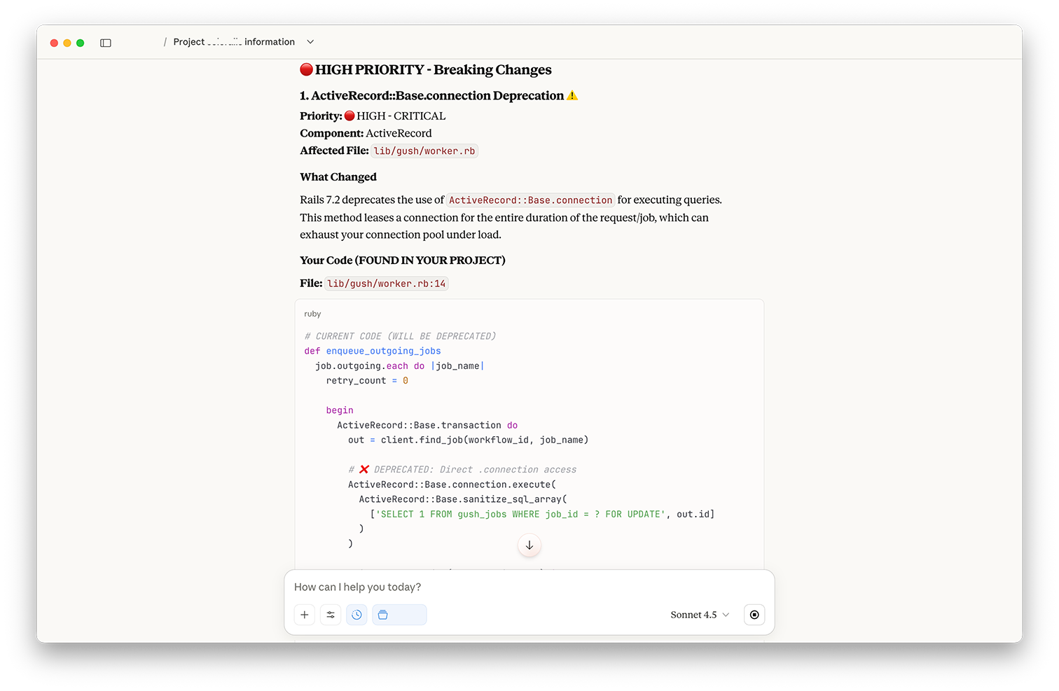 The comprehensive report